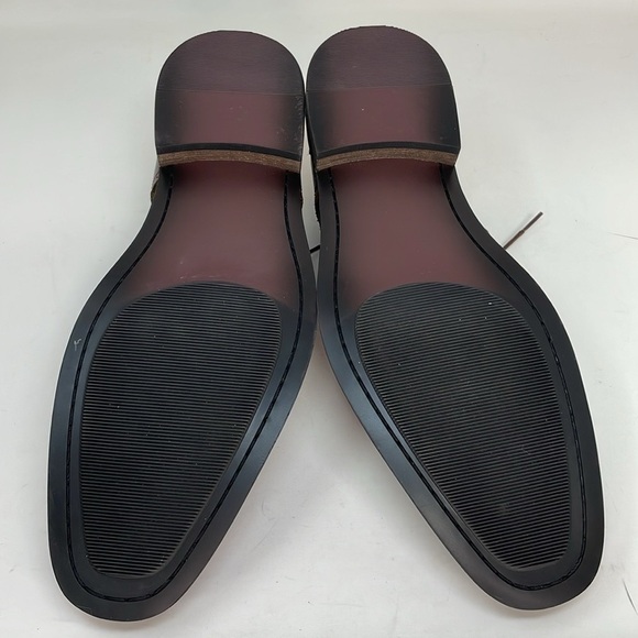 Joseph Abboud Men's Brown Leather Dress Shoes Wingtips Lace Up 14 D Wide - Picture 9 of 11